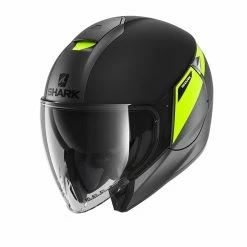 New ???? Plastic Shark Citycruiser Karonn Mat Helmet Black Yellow ????