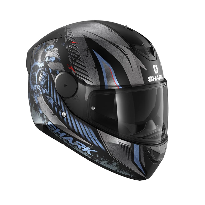 Promo ???? Plastic Shark D-skwal 2 Atraxx Mat Helmet Anthracite Blue ???? 6 Promo ???? Plastic Shark D-skwal 2 Atraxx Mat Helmet Anthracite Blue ???? - Image 4