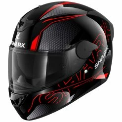 Flash Sale ???? Plastic Shark D-skwal 2 Cadium Helmet Black Red ????