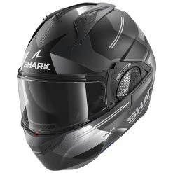 Flash Sale ???? Plastic Shark Evo Gt Tekline Mat Modular Helmet Grey Black ????