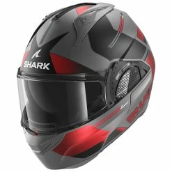 Discount ✔️ Plastic Shark Evo Gt Tekline Mat Modular Helmet Grey Red ????