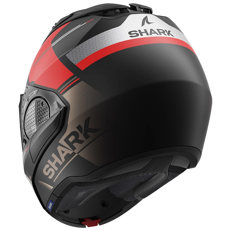 Outlet ???? Plastic Shark Evo Gt Tekline Mat Modular Helmet Black Red ✔️ 4 Outlet ???? Plastic Shark Evo Gt Tekline Mat Modular Helmet Black Red ✔️ - Image 2