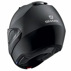 Outlet ???? Plastic Shark Evo Es Blank Mat Modular Helmet Black ???? -Shark shop shark evoes blankmat nero 3
