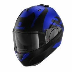 Cheapest ✔️ Plastic Shark Evo Es Endless Mat Modular Helmet Blue Black ???? -Shark shop shark evoes endless mat blu 2