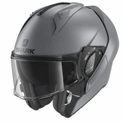 Flash Sale ???? Plastic Shark Evo Gt Blank Mat Modular Helmet Anthracite ????