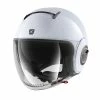 Promo ???? Plastic Shark Nano Blank Helmet White Silver ???? -Shark shop shark nano blank biancoargento