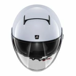 Promo ???? Plastic Shark Nano Blank Helmet White Silver ???? -Shark shop shark nano blank biancoargento 3