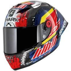 Shark shop 13 Best deal ???? Fiber Shark Race R Pro Gp Replica Zarco Chakra Helmet ????