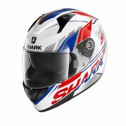 Flash Sale ???? Plastic Shark Ridill 1.2 Phaz Helmet White Red Blue ????