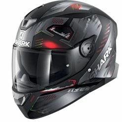 Discount ???? Plastic Shark Skwal 2.2 Venger Mat Helmet Black Red ✨