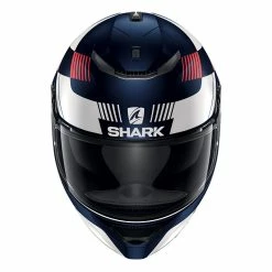 Flash Sale ⌛ Fiber Shark Spartan 1.2 Strad Mat Helmet Blue White Red ???? -Shark shop shark spartan1.2 strad mat blubiancorosso 3