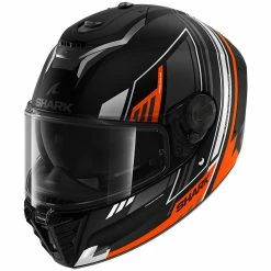 Shark shop 23 Best deal ???? Fiber Shark Spartan Rs Byrhon Mat Helmet Black Orange ✨
