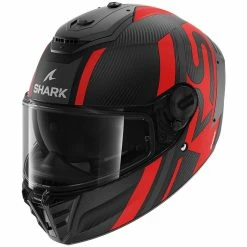 Flash Sale ???? Fiber Shark Spartan Rs Carbon Shawn Mat Helmet Red ✔️