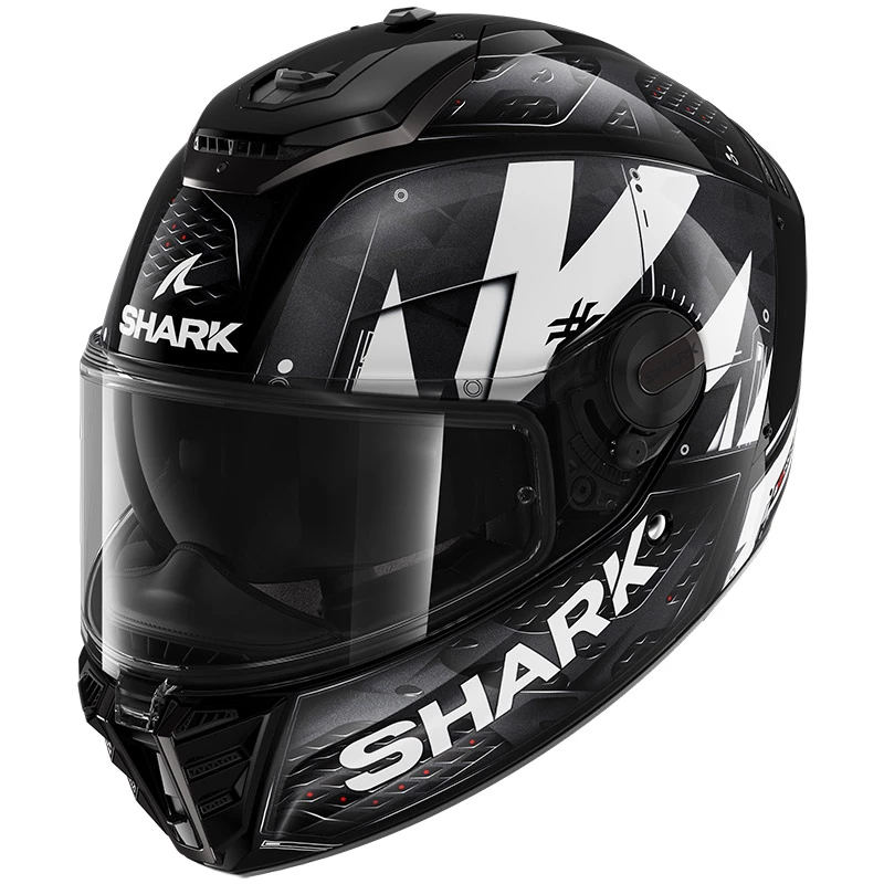 Outlet ???? Fiber Shark Spartan Rs Stingrey Helmet Black White ???? 3 Outlet ???? Fiber Shark Spartan Rs Stingrey Helmet Black White ????